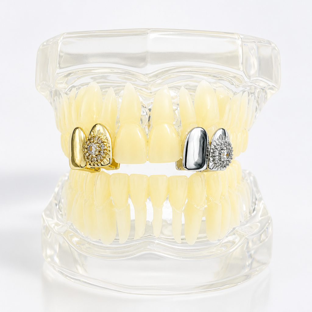Body Jewelry Unique - Hot-Selling Hip-Hop Micro-Set Zirconia Dental Braces