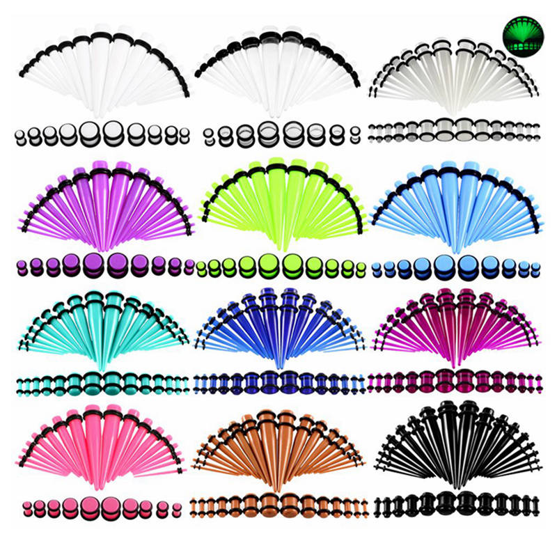 36Pcs/lot 1.6-10mm Full Size A - Body Jewelry Gauge Sizes recensione e prezzo