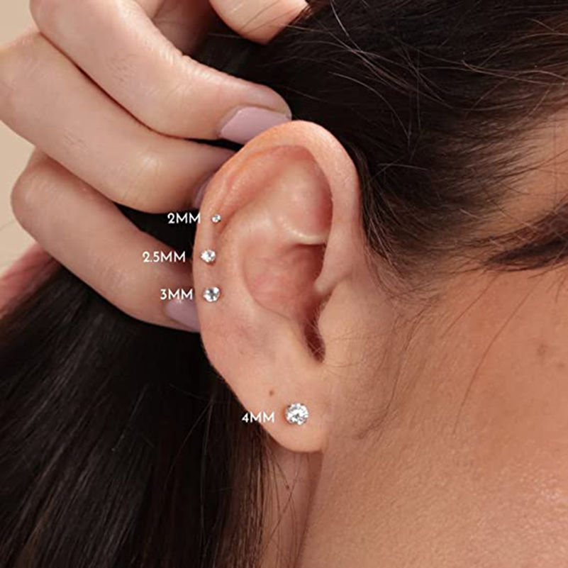 20G Flat Back Threadless Earri - Body Jewelry Threadless recensione e prezzo