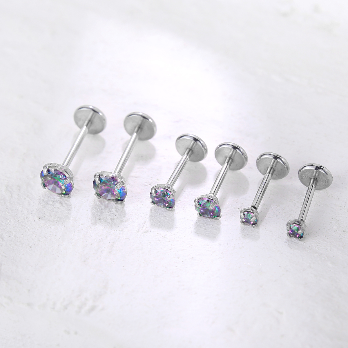 20G Flat Back Threadless Earri - Body Jewelry Threadless recensione e prezzo