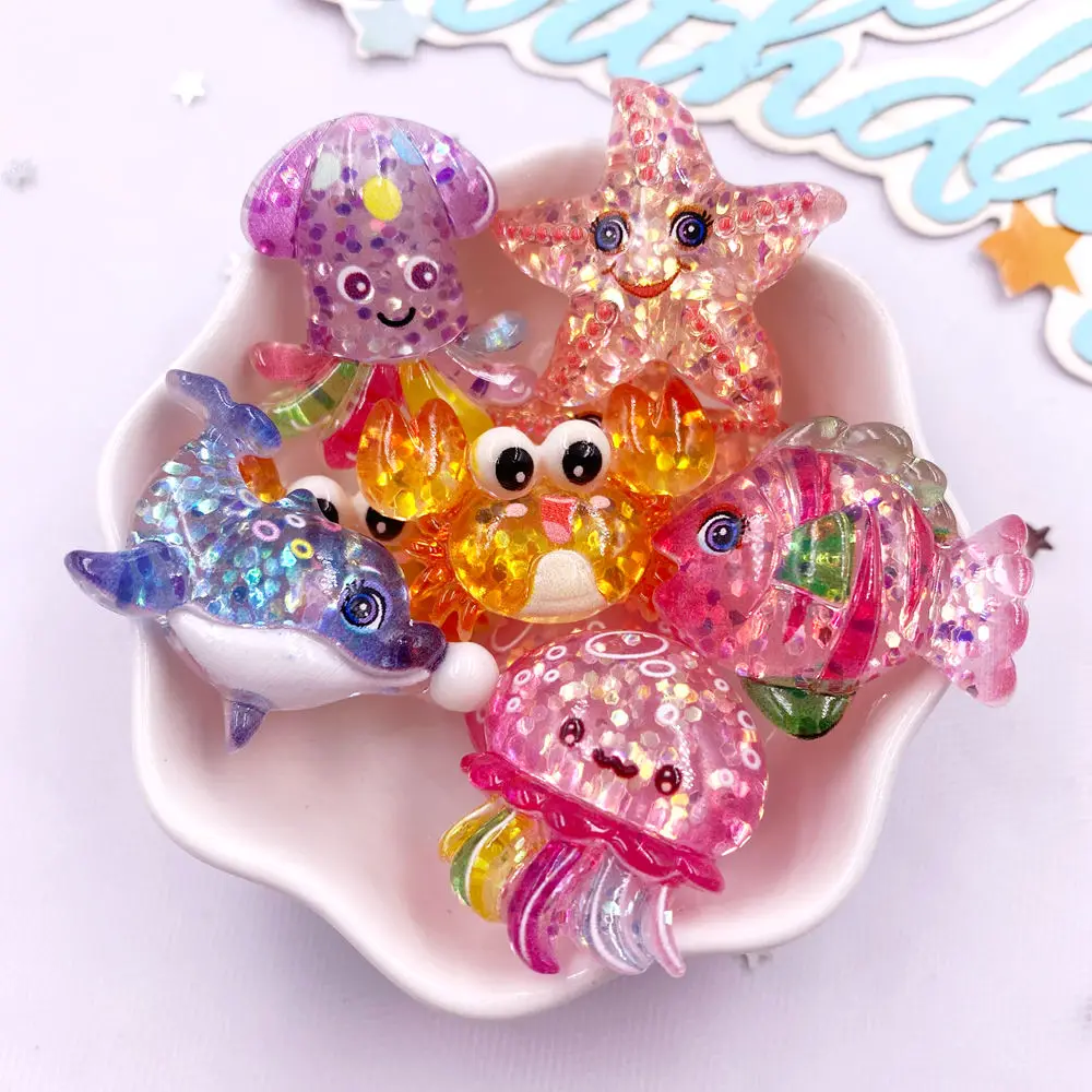 10pcs Glitter Colorful Resin S - Star Flat Back recensione e prezzo