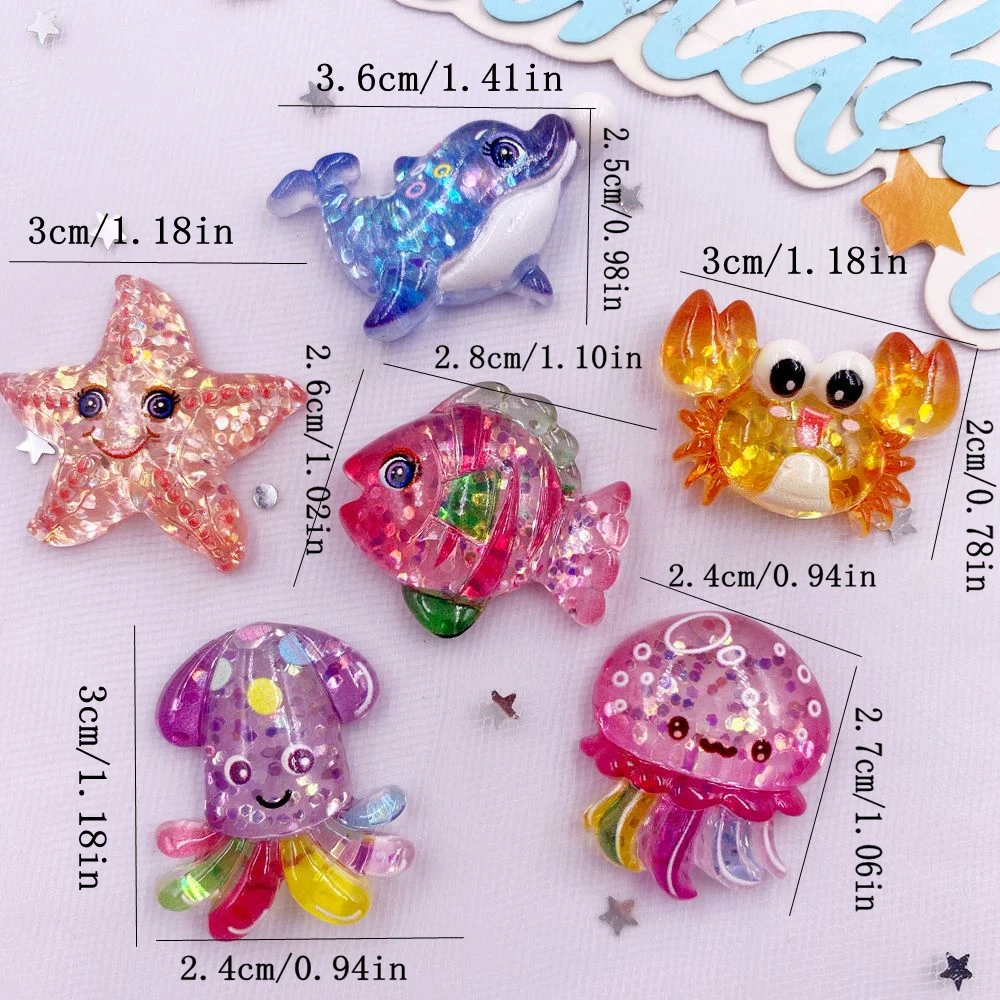 10pcs Glitter Colorful Resin S - Star Flat Back recensione e prezzo