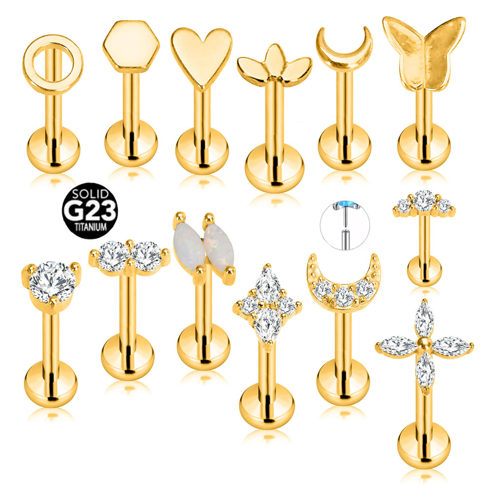 ASTM F136 G23 Titanium Flower  - Body Jewelry Threadless recensione e prezzo