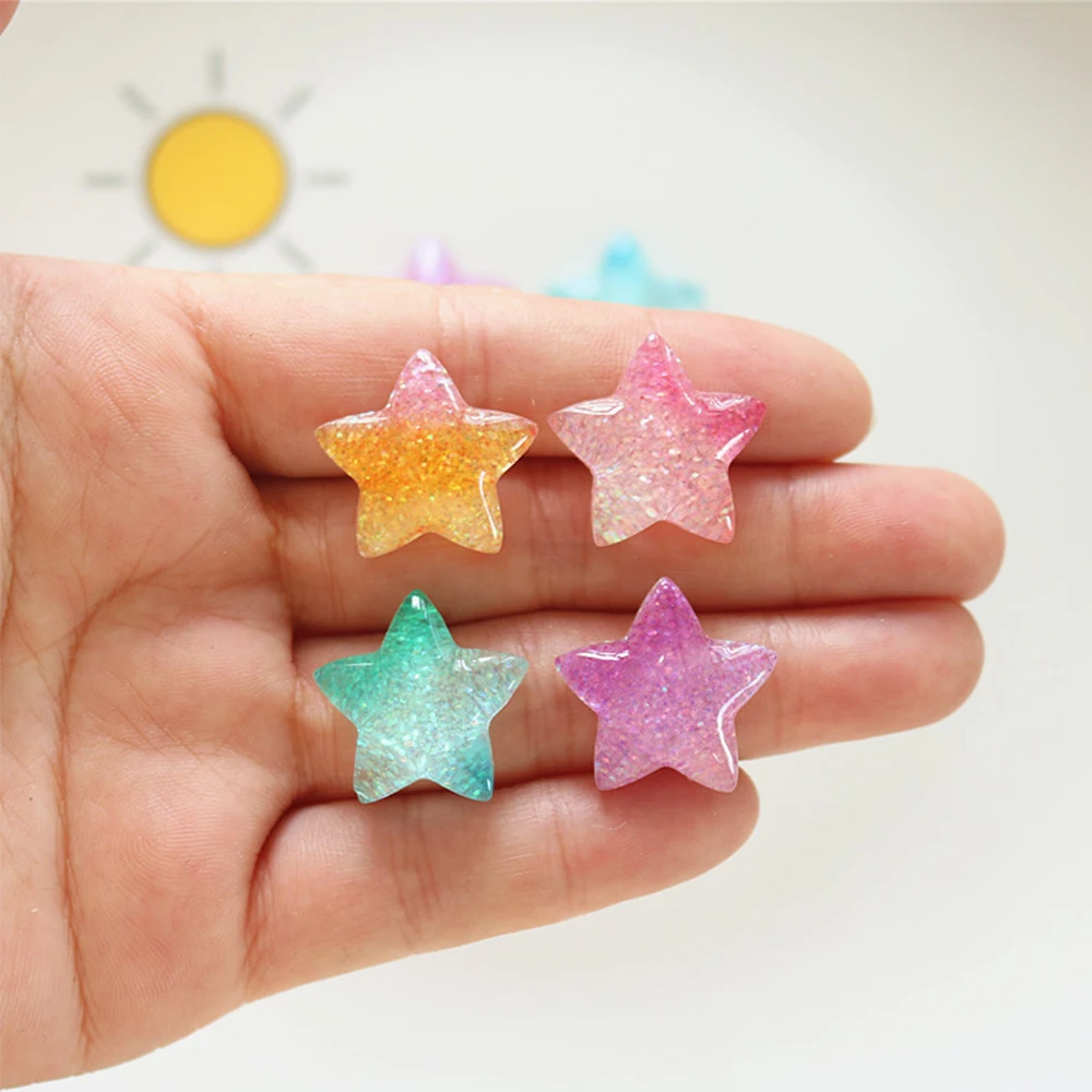 10PCS Gradient Star Series Res - Star Flat Back recensione e prezzo