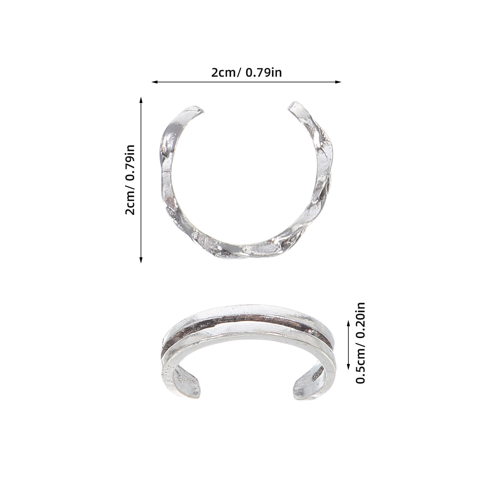 12Pcs Adjustable Vintage Fashi - Body Jewelry Rings recensione e prezzo