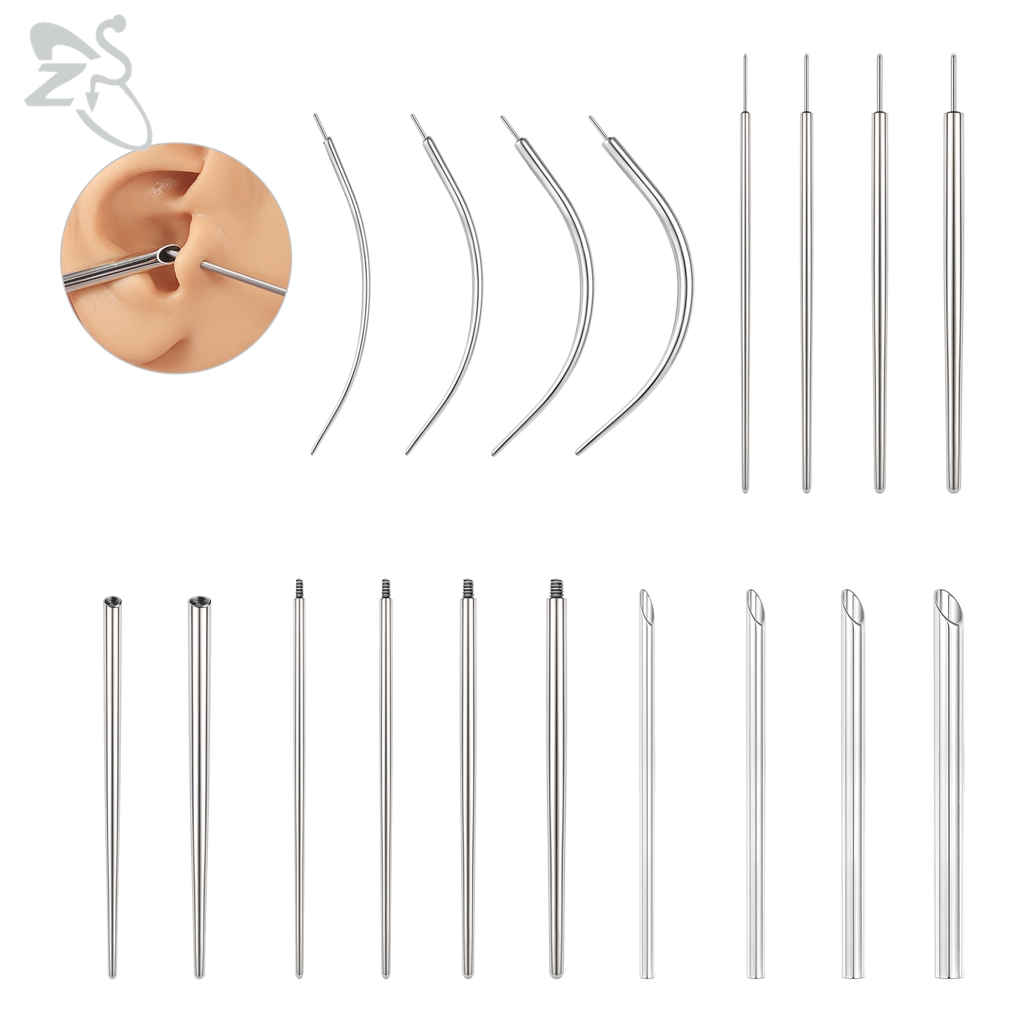 ZS 1 PC 14/16/18/20G Stainless - Body Jewelry Threadless recensione e prezzo