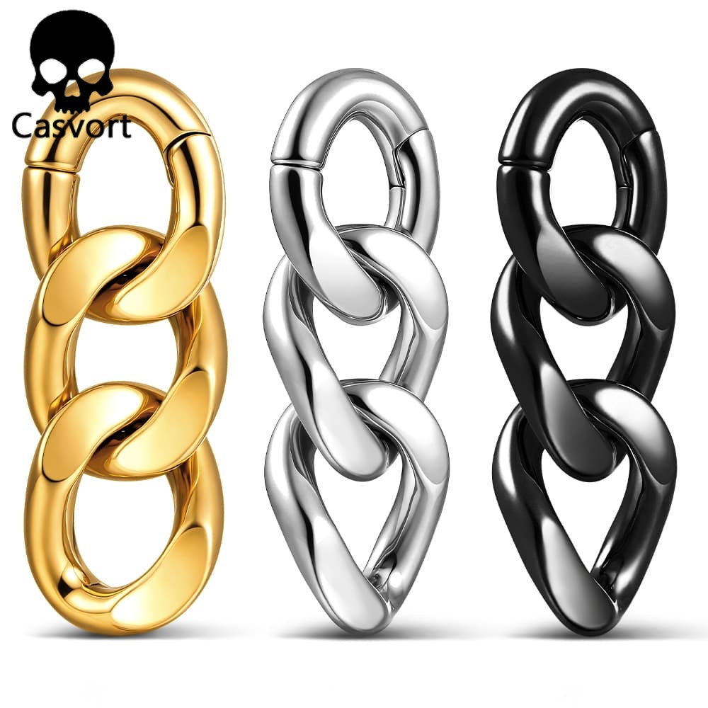Casvort 2PCS 4mm 6G Chain Ear  - Body Jewelry Hangers recensione e prezzo