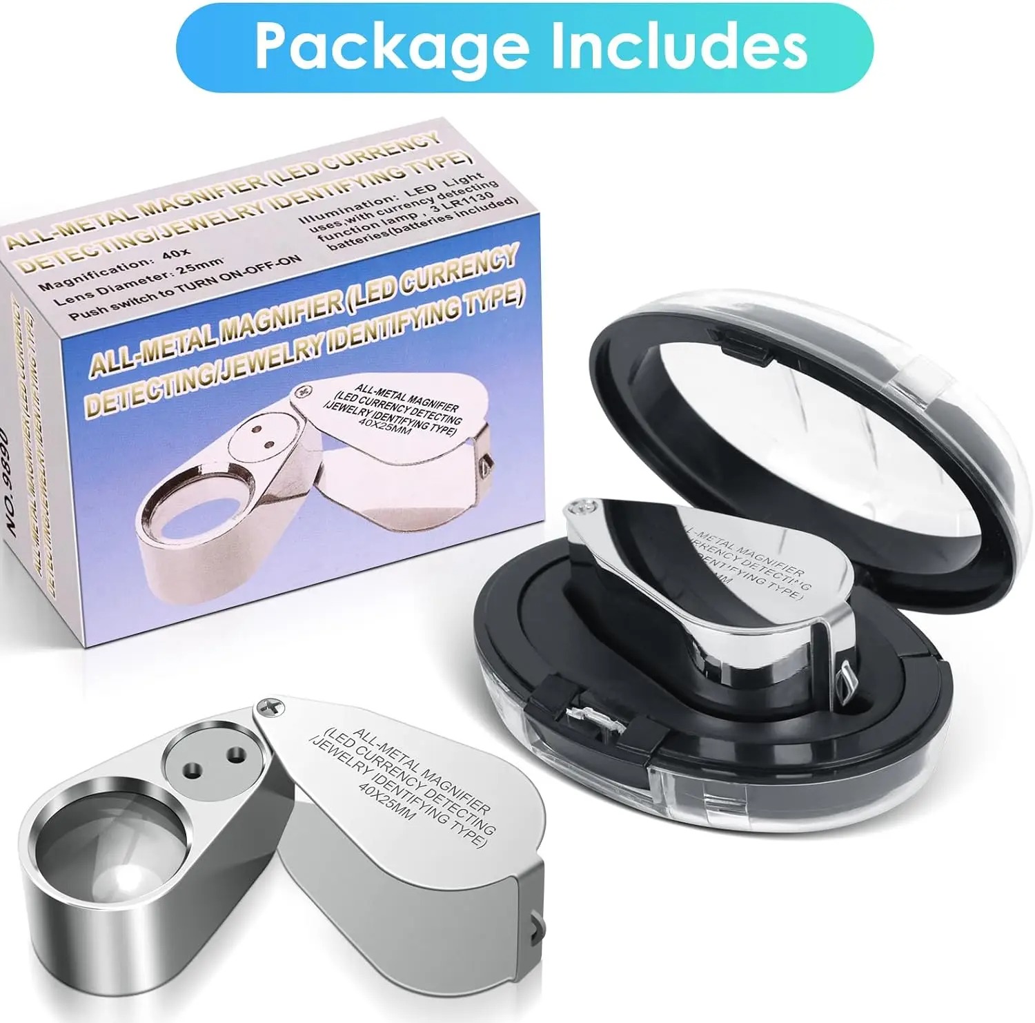 40X Illuminated Jeweler Loupe  - Body Jewelry Repair recensione e prezzo