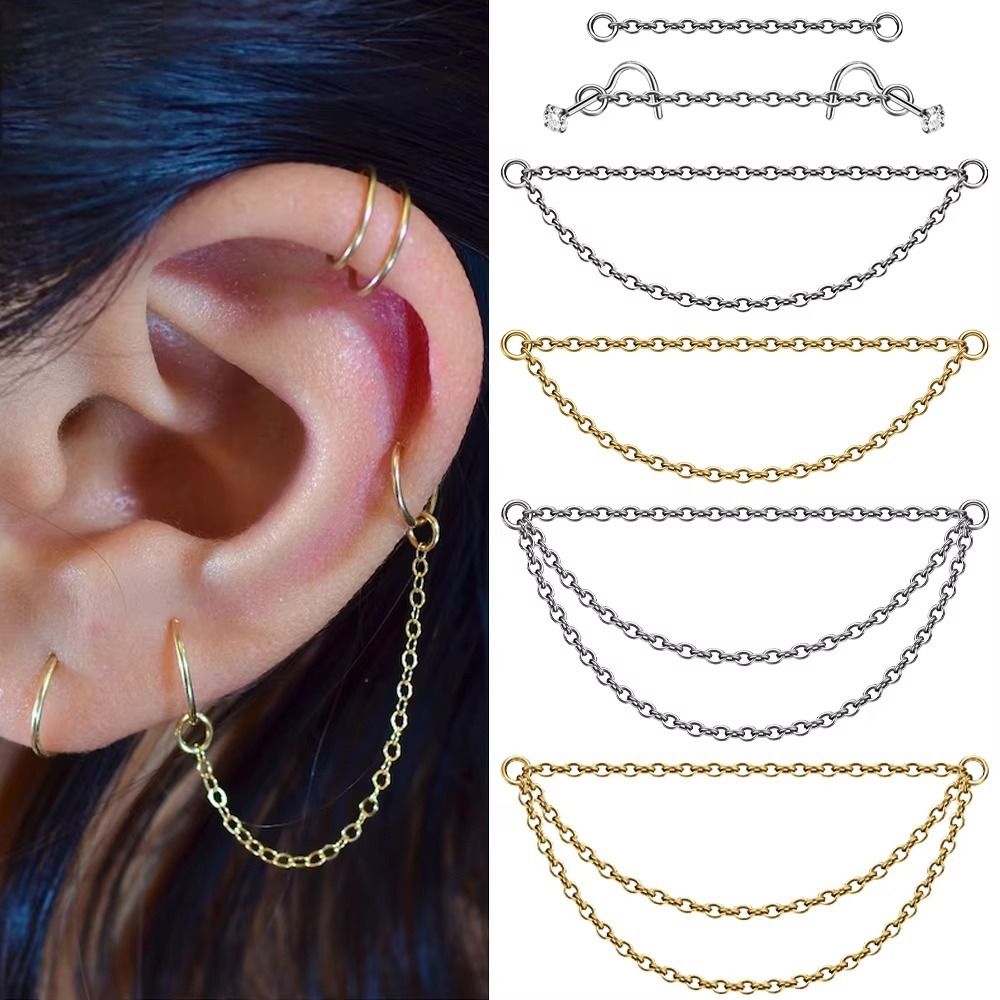 Fashion Titanium Nose Chain Th - Body Jewelry Ear Piercing recensione e prezzo