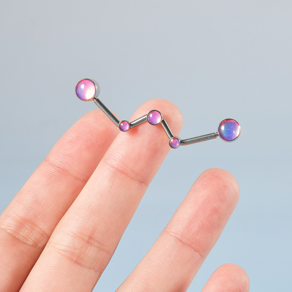 1PC 316L Surgical Steel 14G Co - Body Jewelry Threadless recensione e prezzo