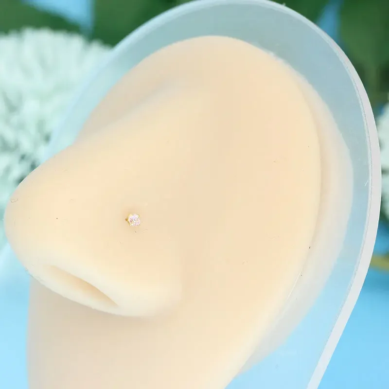 14K Gold Nose Piercing Jewelry - Yellow Body Jewelry recensione e prezzo