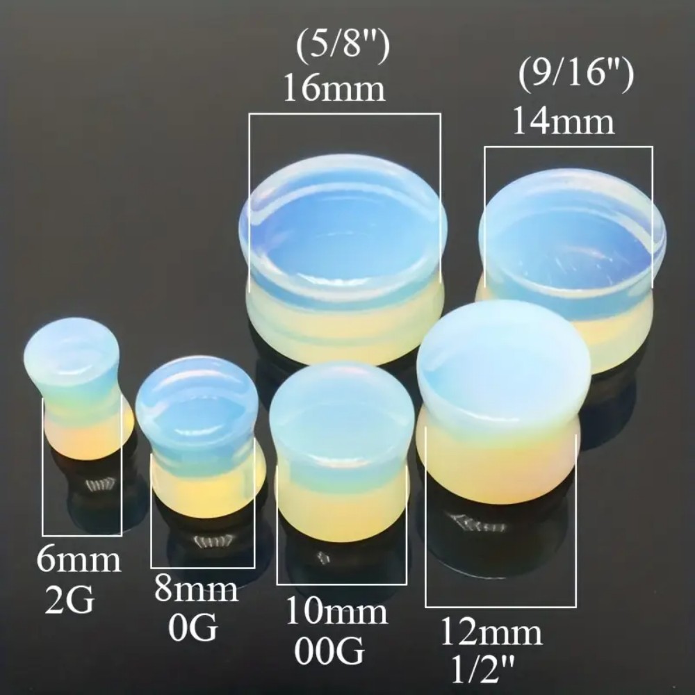 2pcs Double Flared Ear Plugs T - Body Jewelry Gauge Sizes recensione e prezzo