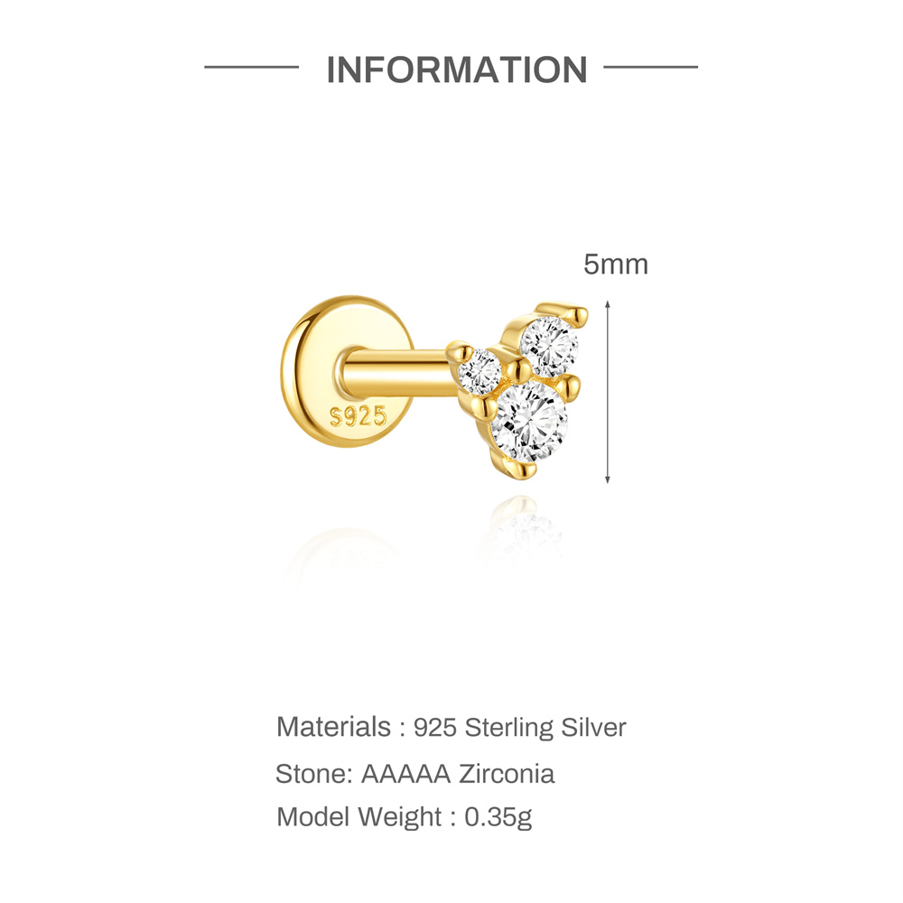 Aide  925 Sterling Silver Ear  - Body Jewelry Ear Piercing recensione e prezzo