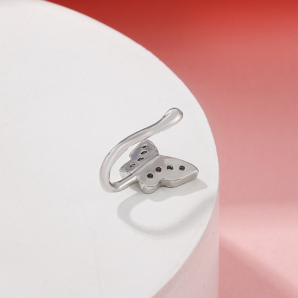 Rhinestone Butterfly Nose Ring - Body Jewelry Ear Piercing recensione e prezzo