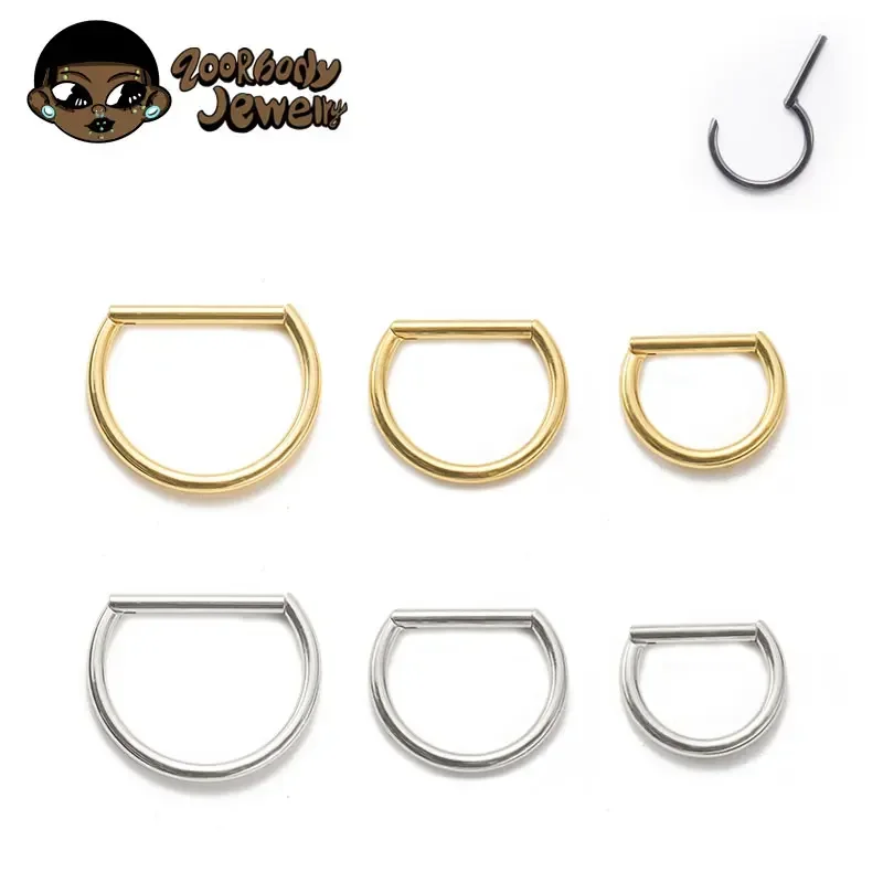 1Pcs G23 Titanium Piercing 16G - Septum Clicker Ring recensione e prezzo