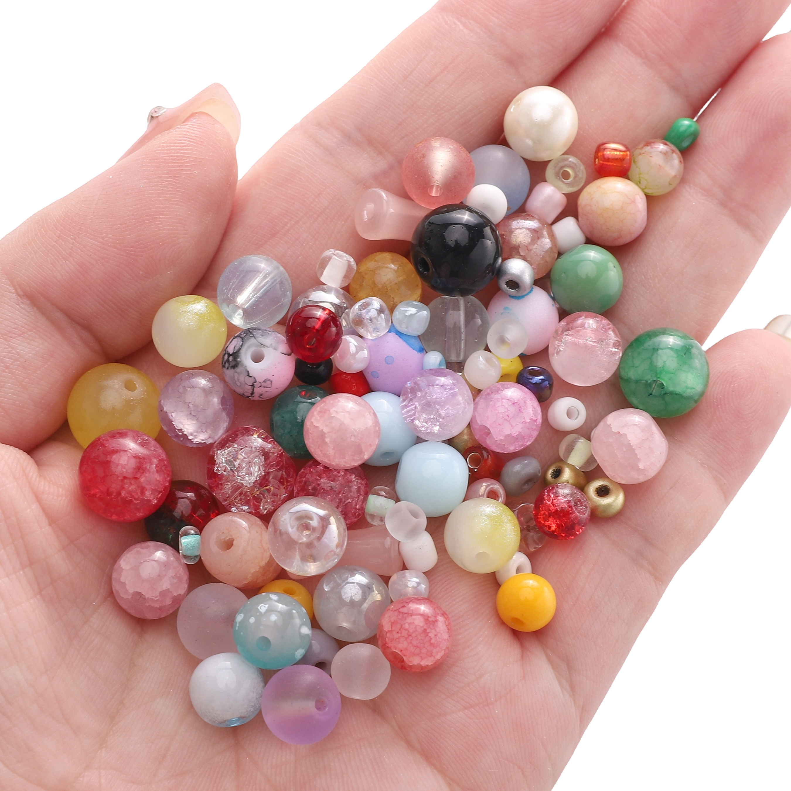 3-12mm 30G/Bag Glass Mixed Bea - Body Jewelry Unique recensione e prezzo