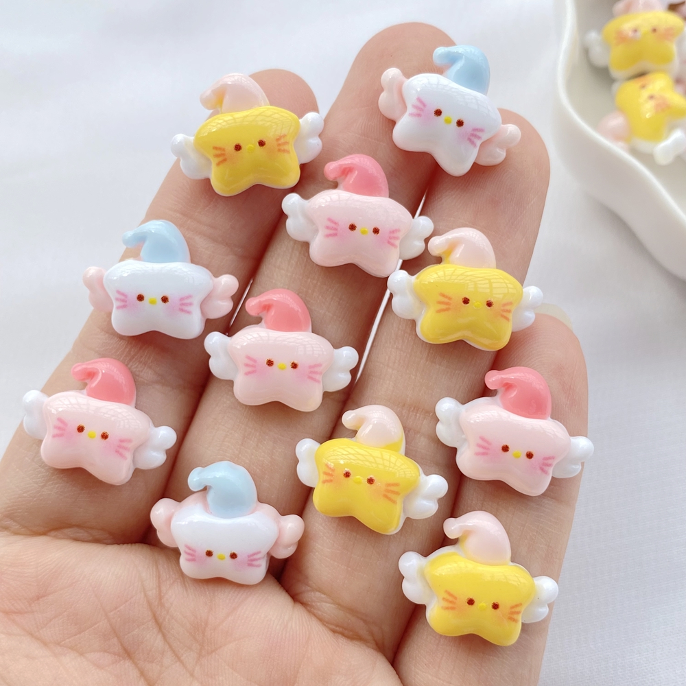 20Pcs New Cute Mini Resin  Ang - Star Flat Back recensione e prezzo