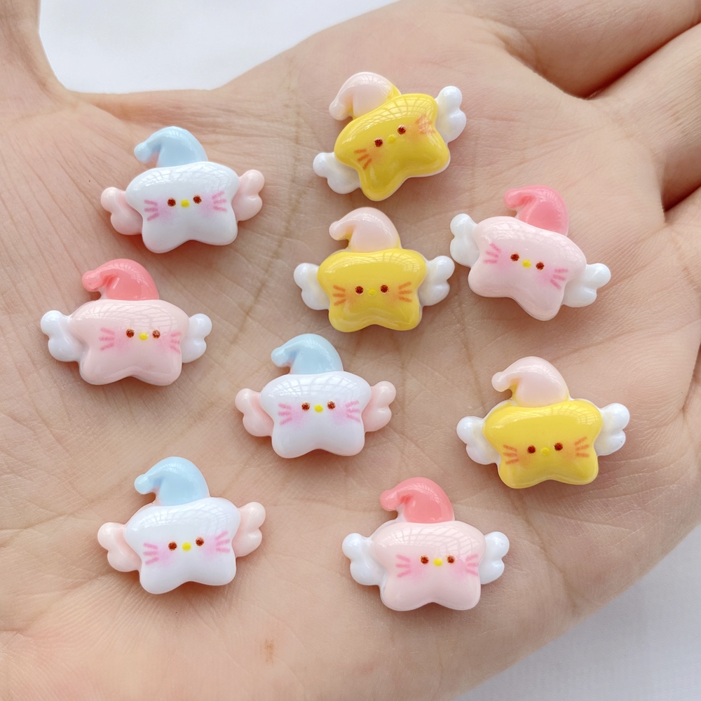 20Pcs New Cute Mini Resin  Ang - Star Flat Back recensione e prezzo