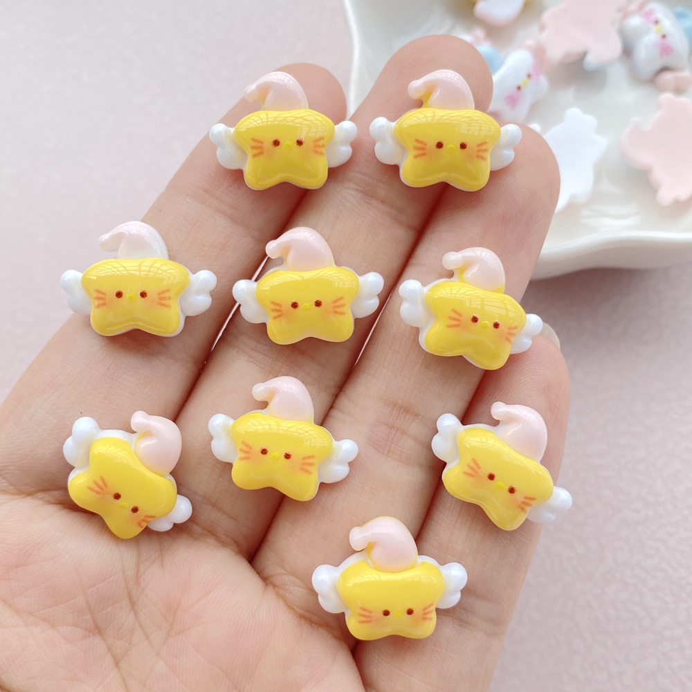 20Pcs New Cute Mini Resin  Ang - Star Flat Back recensione e prezzo
