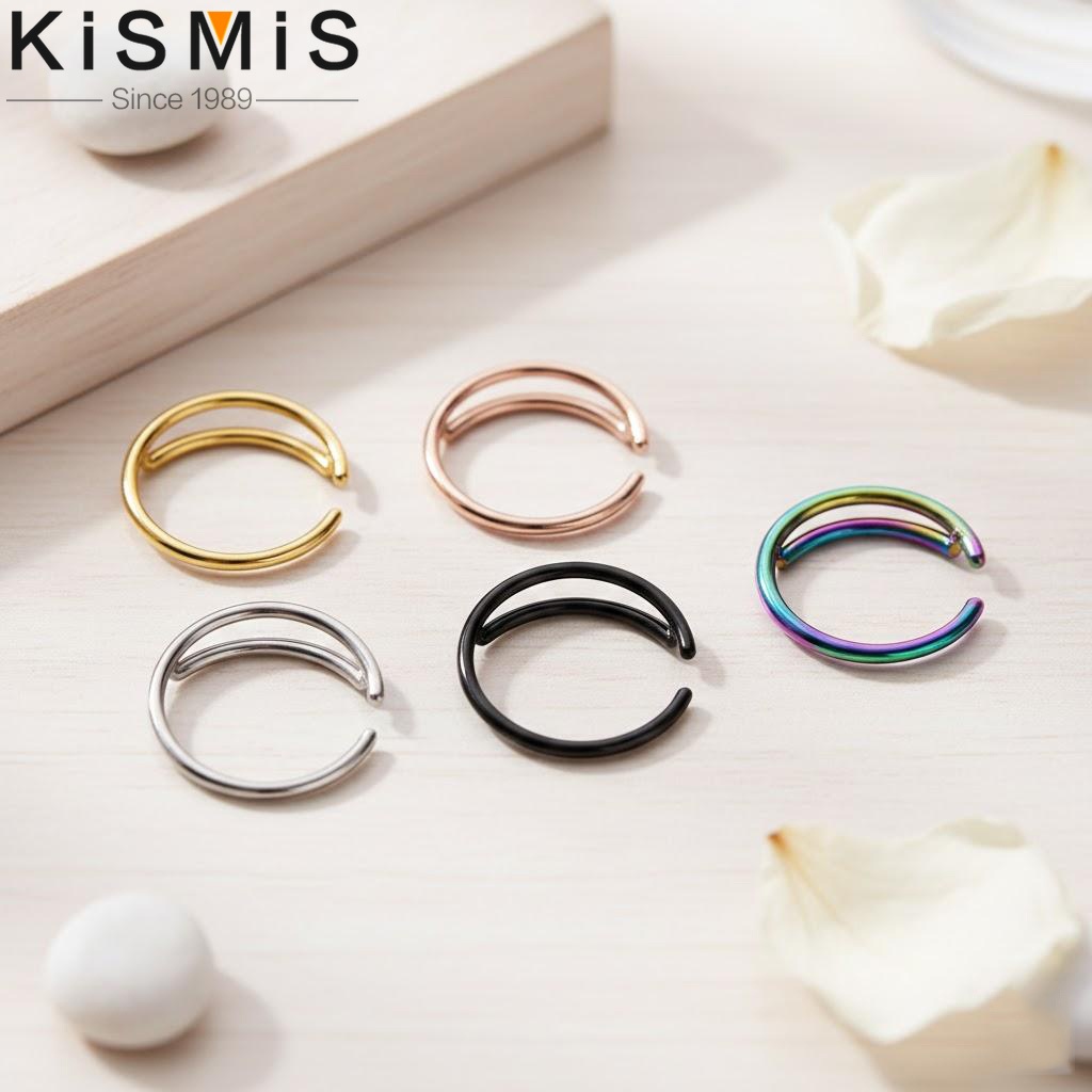 Stainless Steel Moon Nose Hoop - Body Jewelry Indian recensione e prezzo