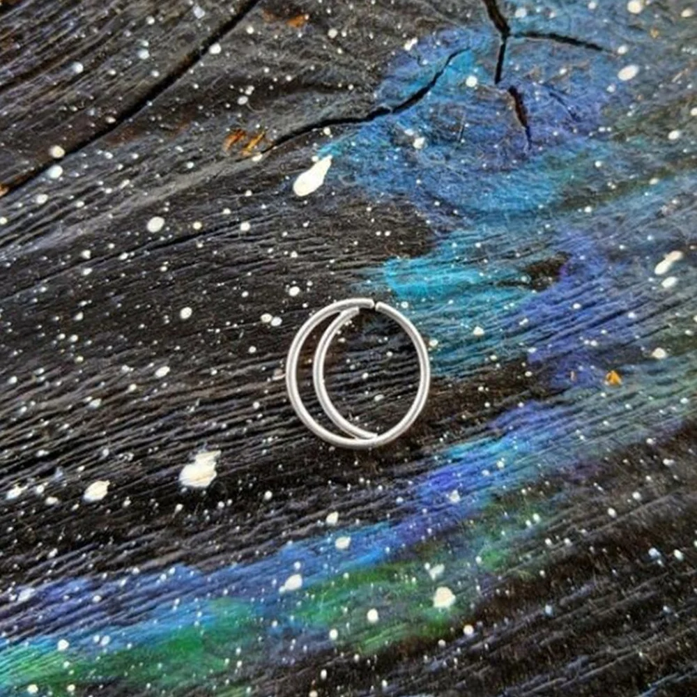 Stainless Steel Moon Nose Hoop - Body Jewelry Indian recensione e prezzo