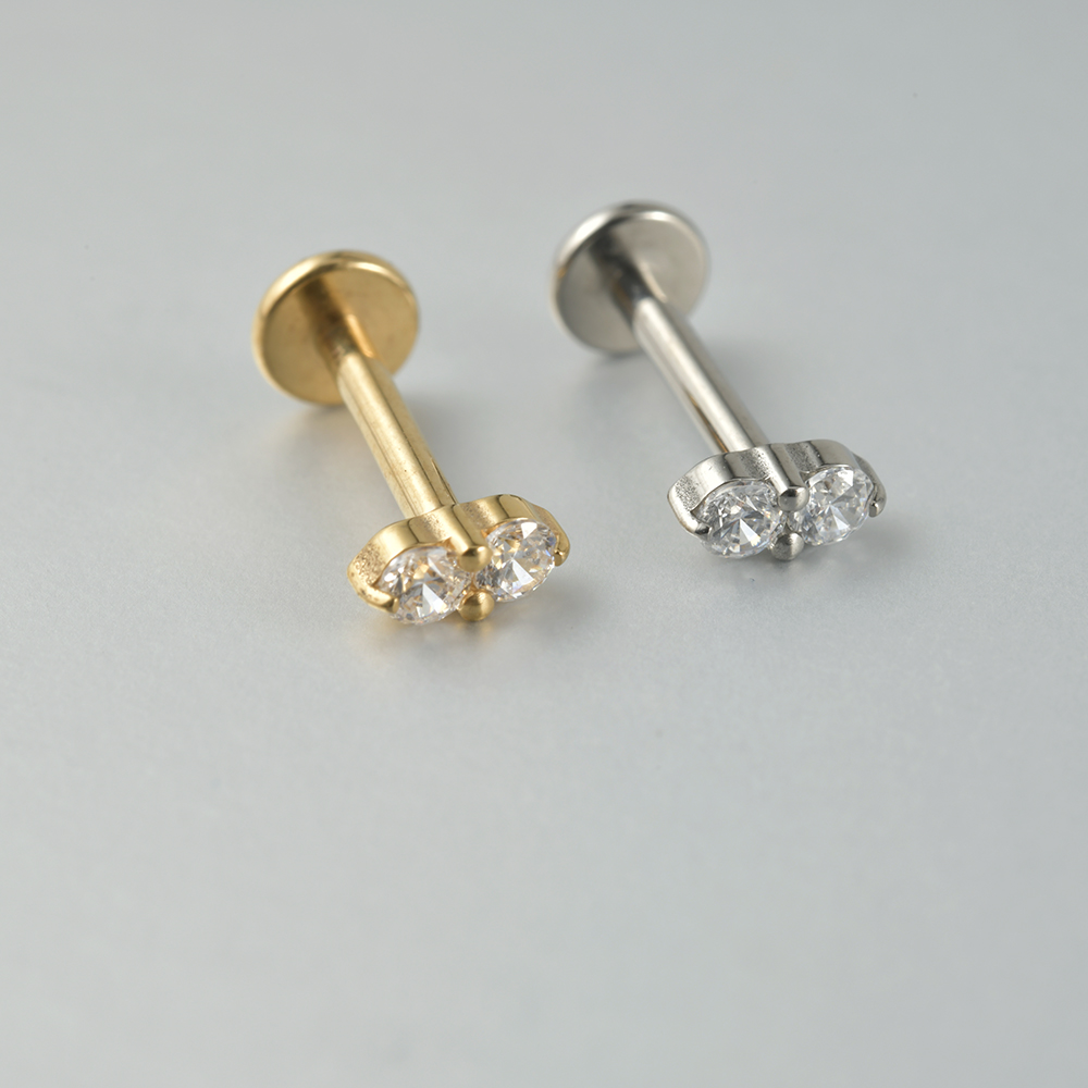 2-1PCS Titanium Daisy Sunflowe - Body Jewelry Threadless recensione e prezzo