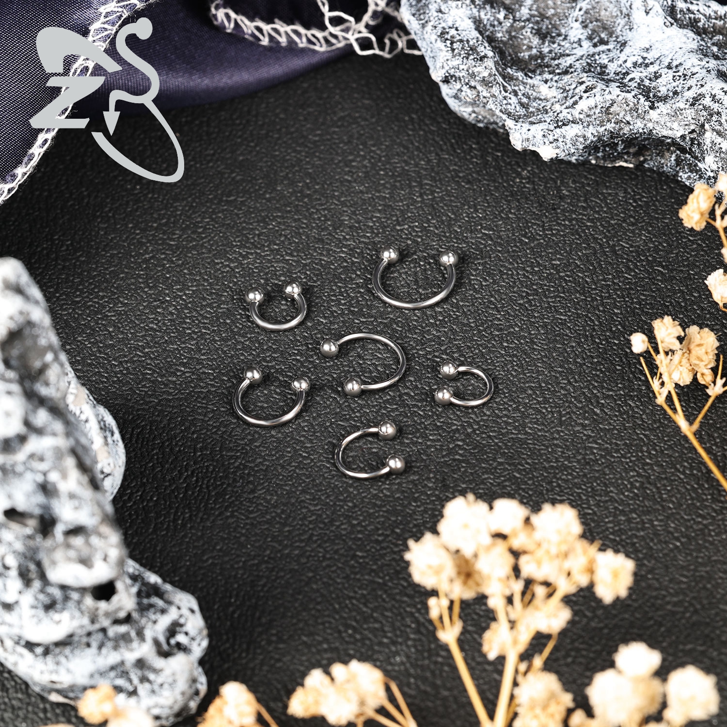 ZS 1PC 16G/18G Spike Nose Ring - Septum Clicker Ring recensione e prezzo