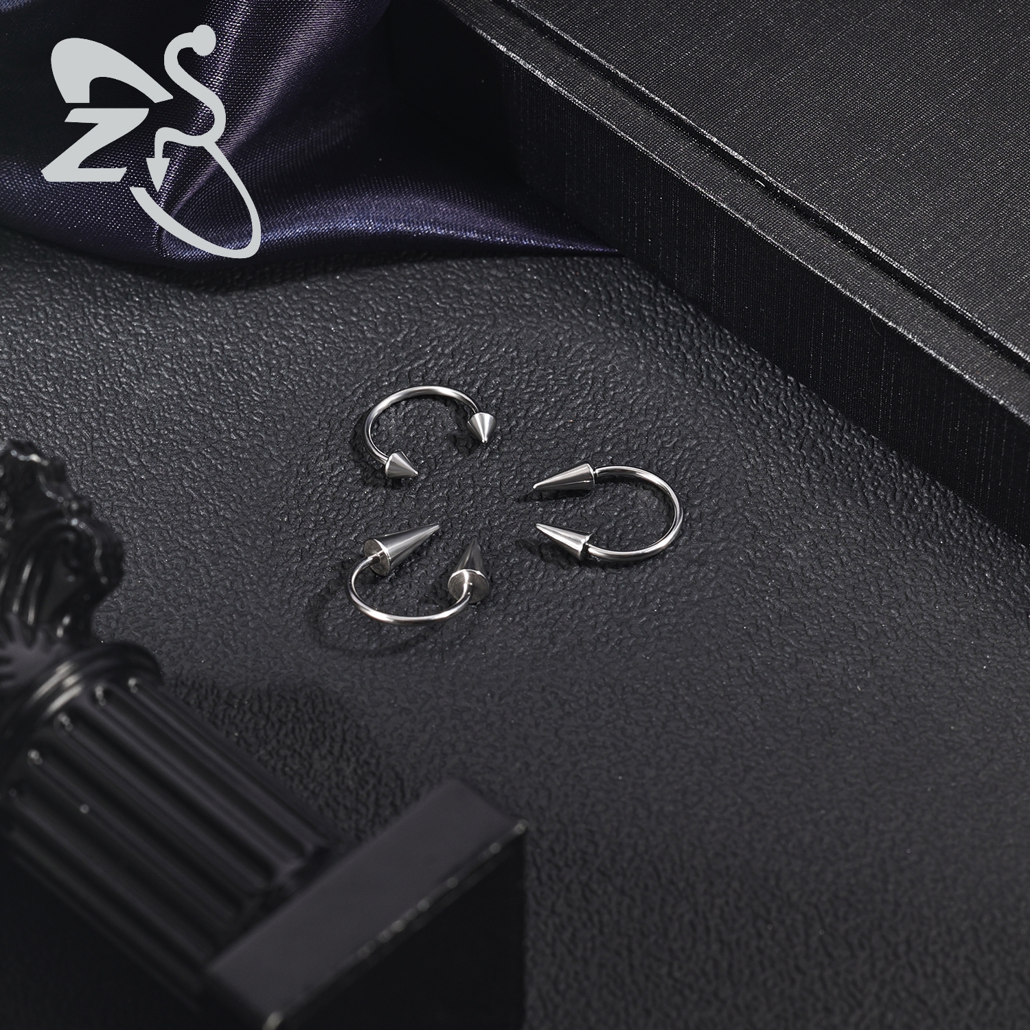 ZS 1PC 16G/18G Spike Nose Ring - Septum Clicker Ring recensione e prezzo
