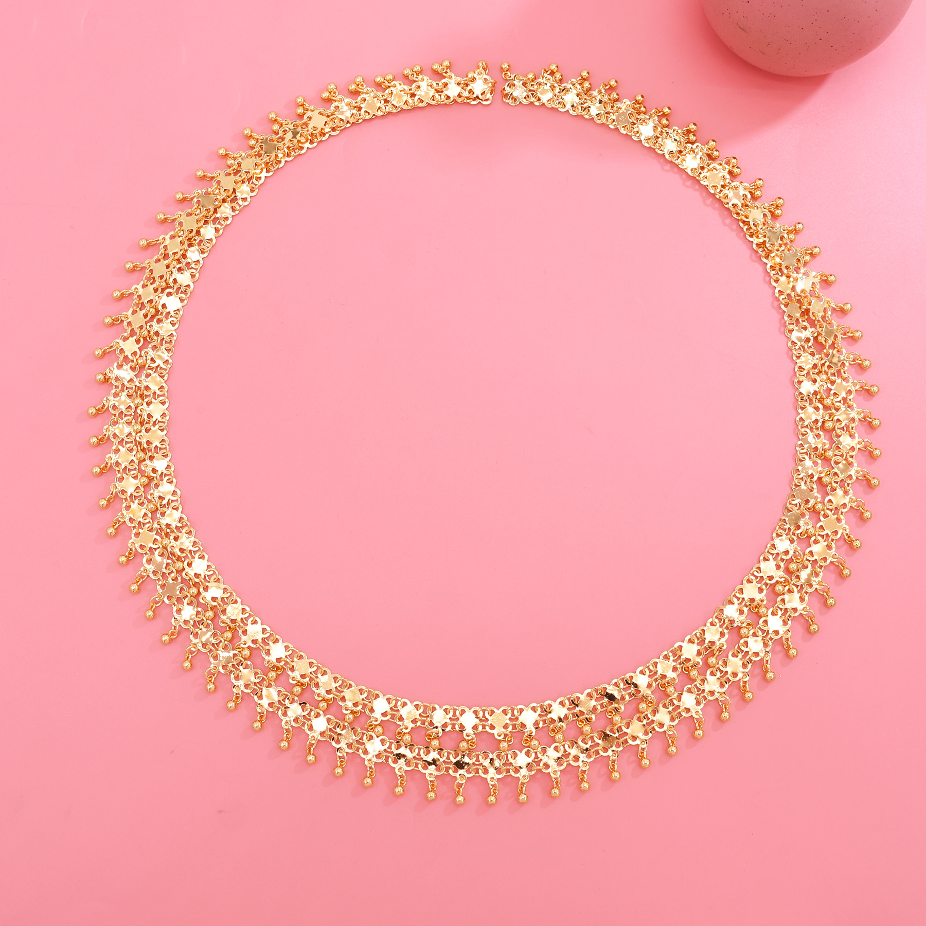 Golden Beads Tassel Shoulder C - Body Jewelry Indian recensione e prezzo