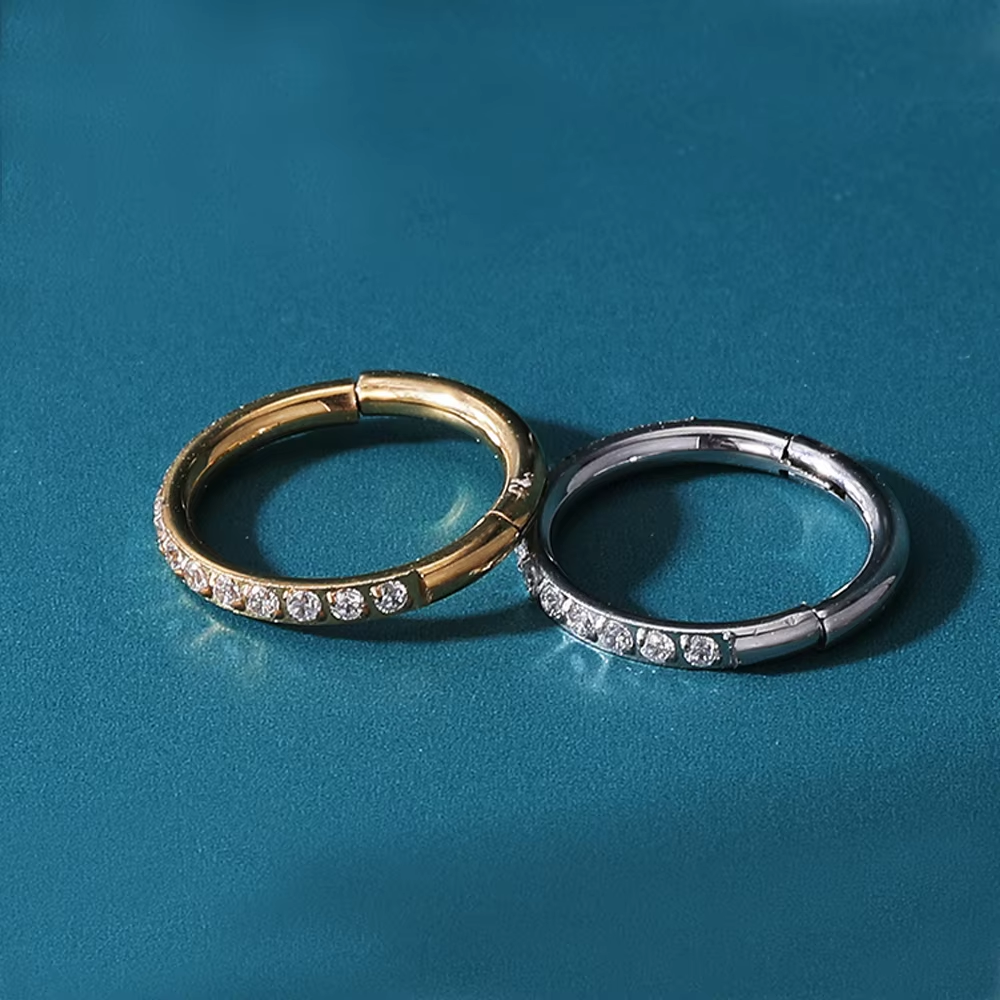 1/10Pc Stainless Steel Nose Ri - Septum Clicker Ring recensione e prezzo