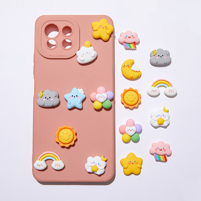 10pcs Cartoon Rainbow Clouds M - Star Flat Back recensione e prezzo