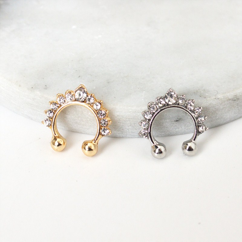 1PC U-Shape Nose Clip Fake Nos - Body Jewelry Ear Piercing recensione e prezzo