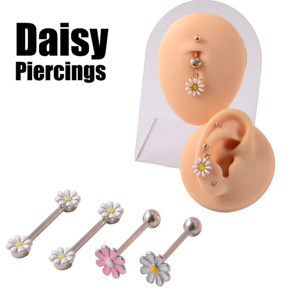 361L Surgical Steel Daisy Flow - Yellow Body Jewelry recensione e prezzo