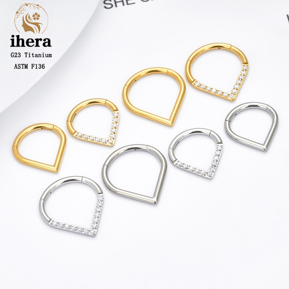 G23 Titanium F136 Water Drop N - Septum Clicker Ring recensione e prezzo