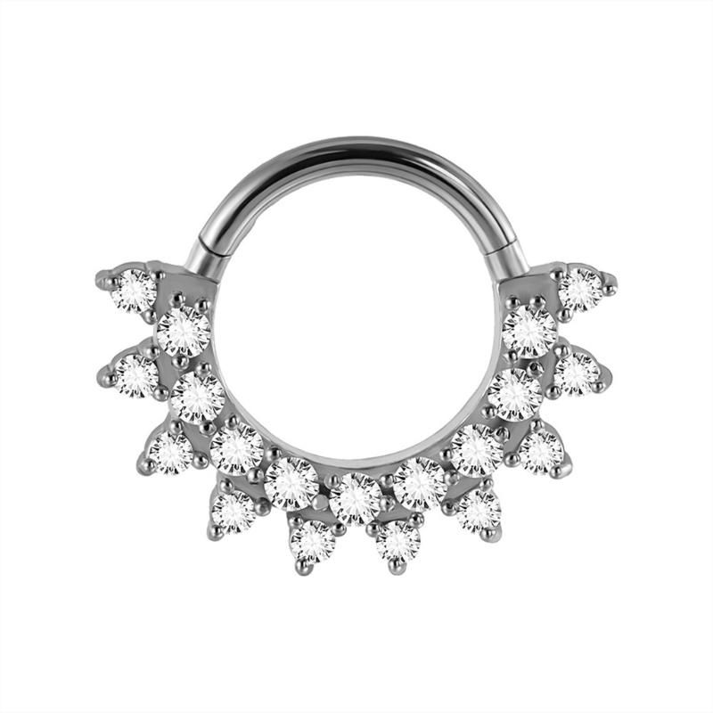 31BB Stylish Crystal Septum Ri - Body Jewelry Ear Piercing recensione e prezzo