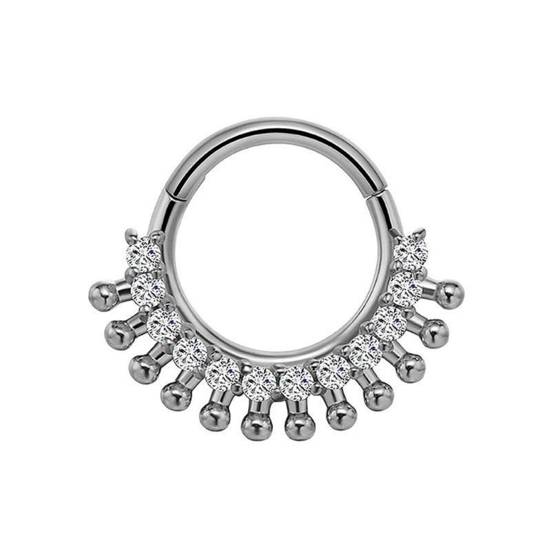 31BB Stylish Crystal Septum Ri - Body Jewelry Ear Piercing recensione e prezzo