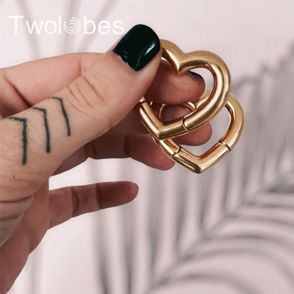 Twolobes 2PCS Heart 316 Stainl - Body Jewelry Hangers recensione e prezzo