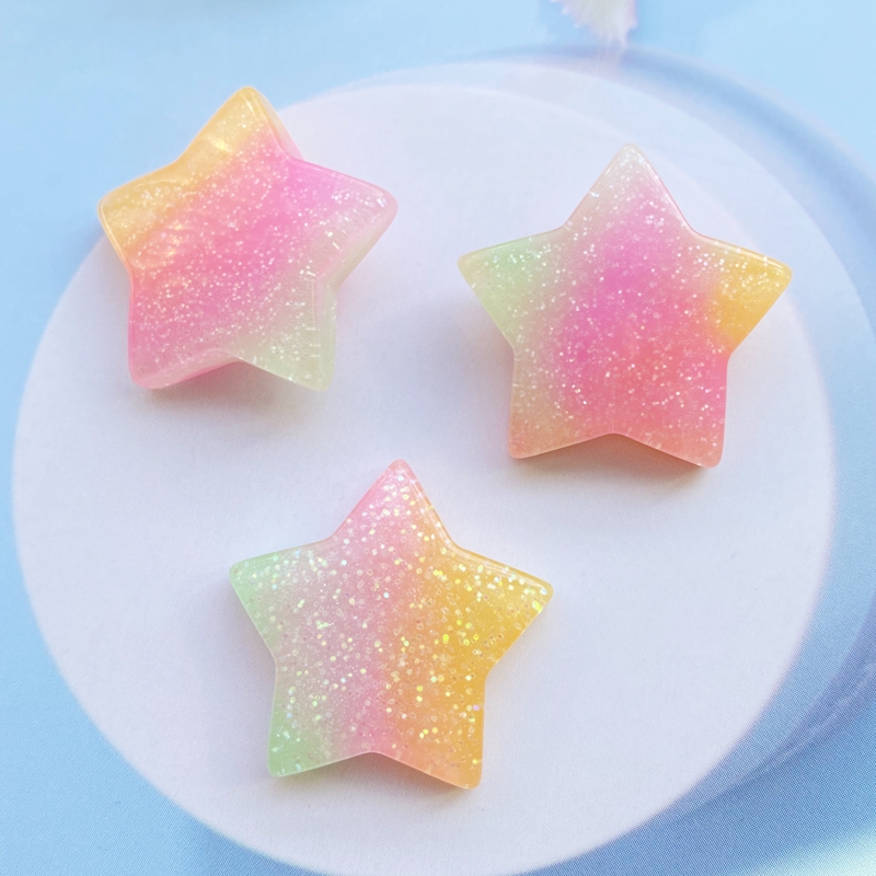 10Pcs Kawaii Cute Mixed Colorf - Star Flat Back recensione e prezzo