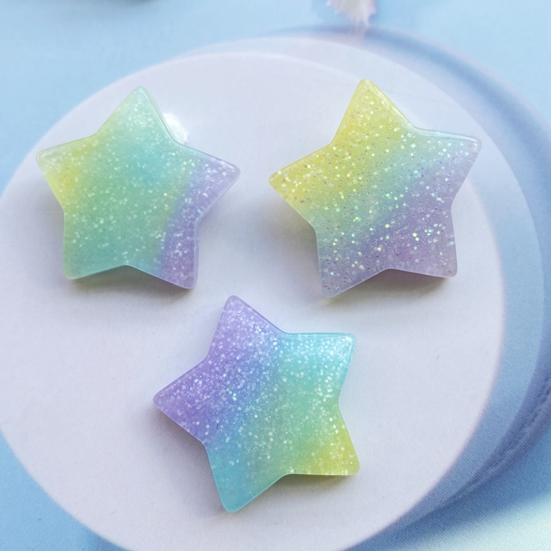 10Pcs Kawaii Cute Mixed Colorf - Star Flat Back recensione e prezzo