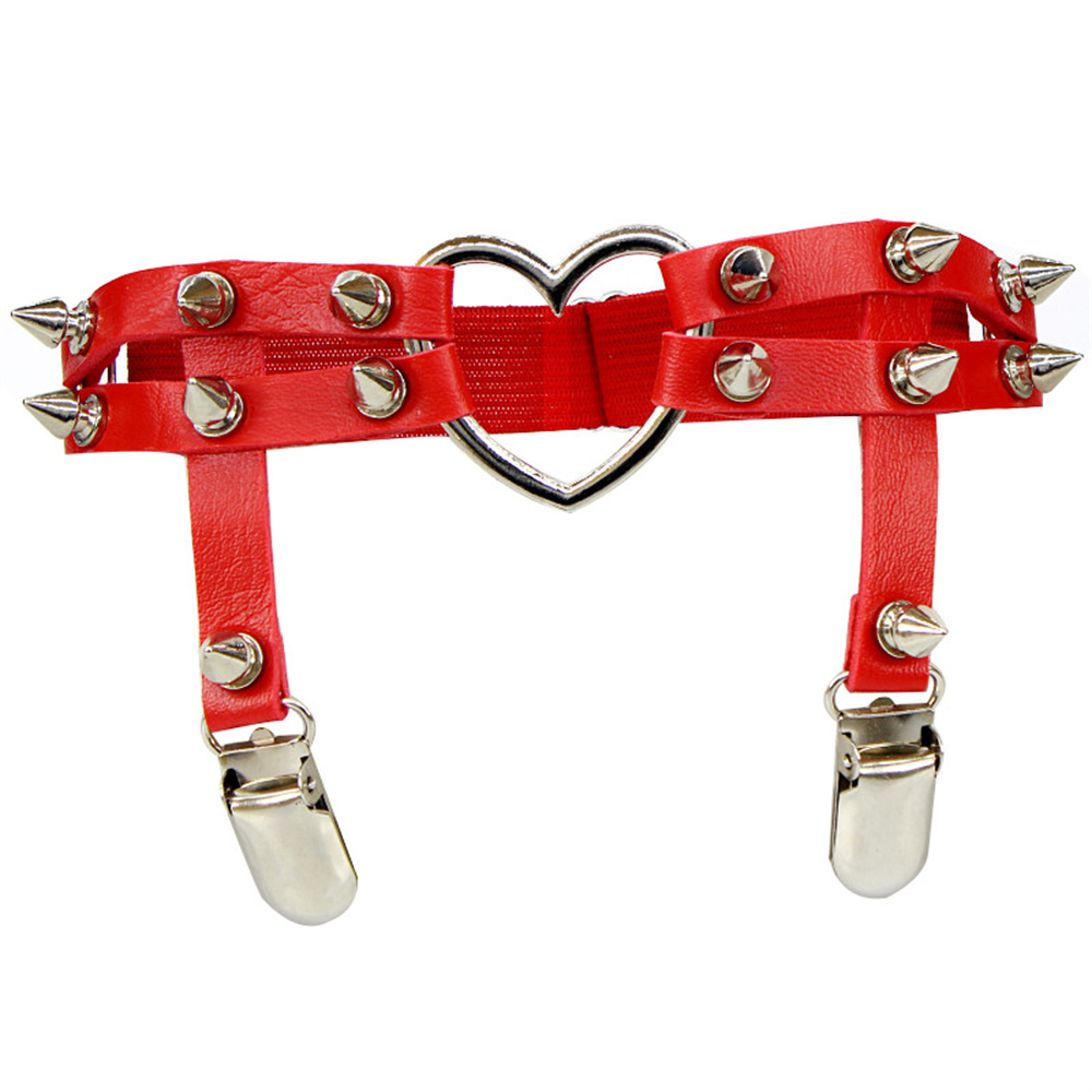 1Pcs Women Punk Goth Heart PU  - Body Jewelry Rings recensione e prezzo