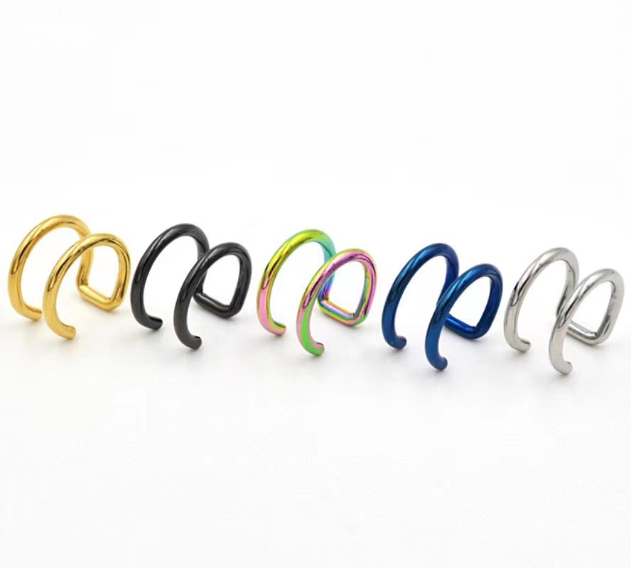 2Pcs 316L Stainless Steel Clip - Body Jewelry Ear Piercing recensione e prezzo