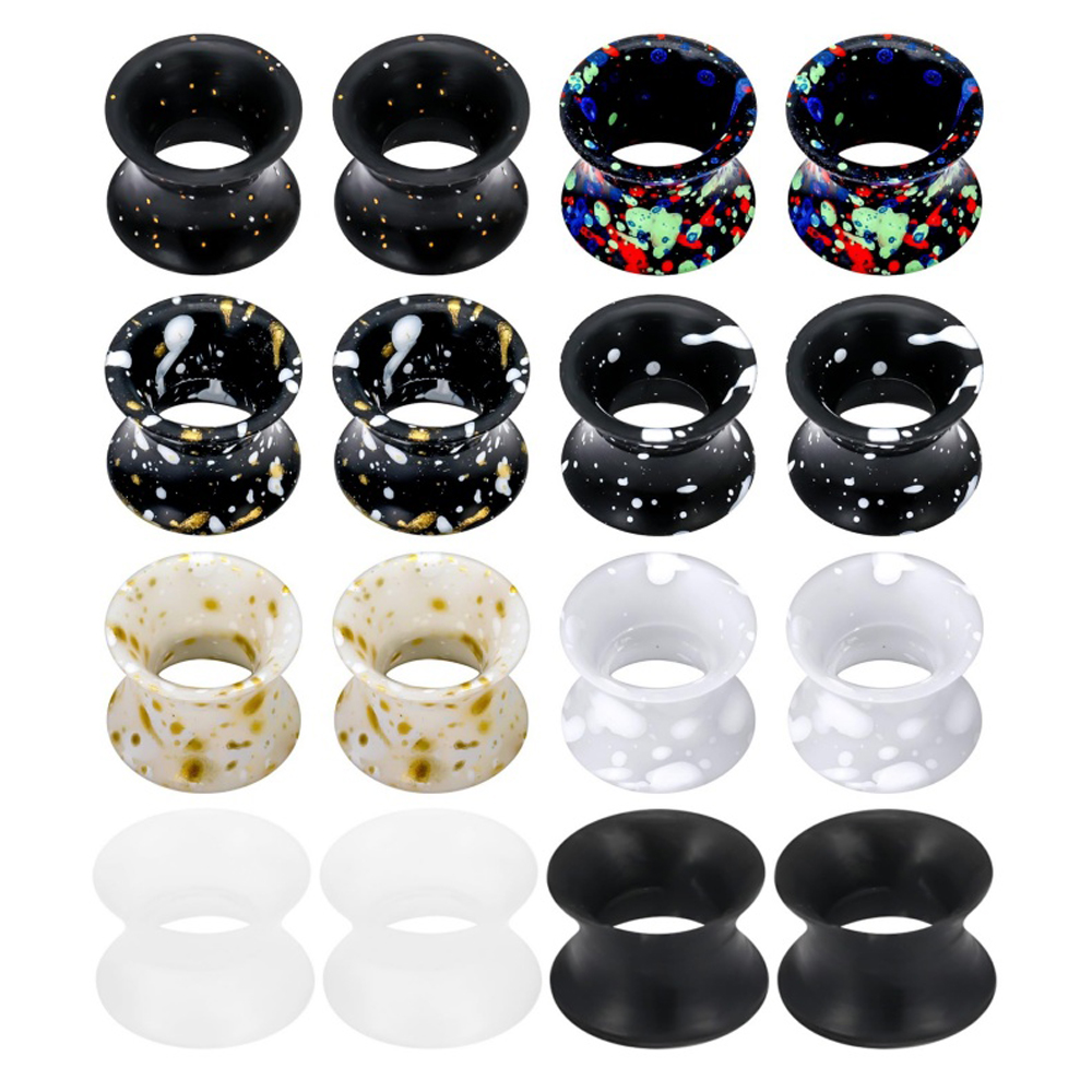 Silicone Ear Gauges Tunnels Pl - Body Jewelry Gauge Sizes recensione e prezzo