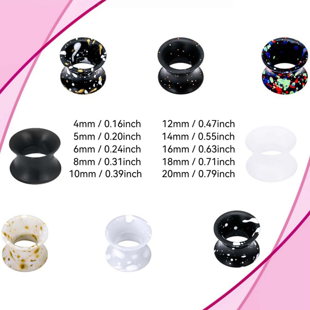 Silicone Ear Gauges Tunnels Pl - Body Jewelry Gauge Sizes recensione e prezzo