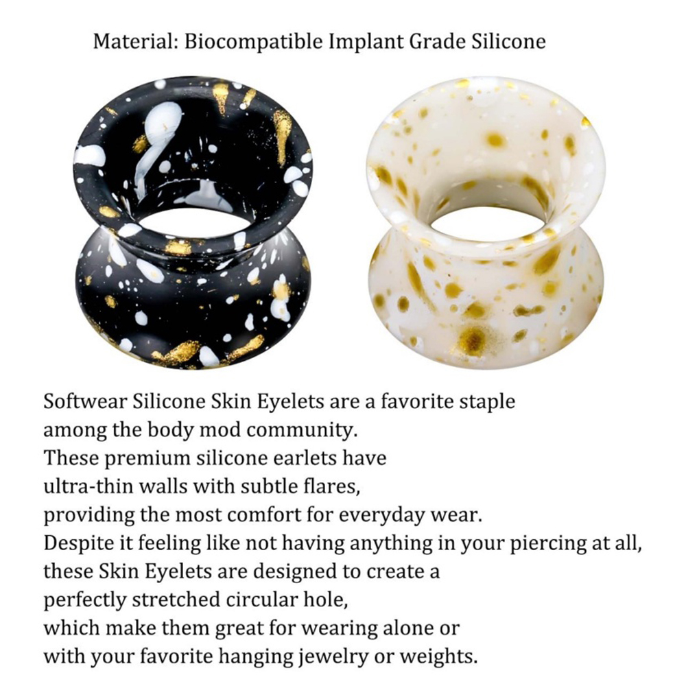 Silicone Ear Gauges Tunnels Pl - Body Jewelry Gauge Sizes recensione e prezzo