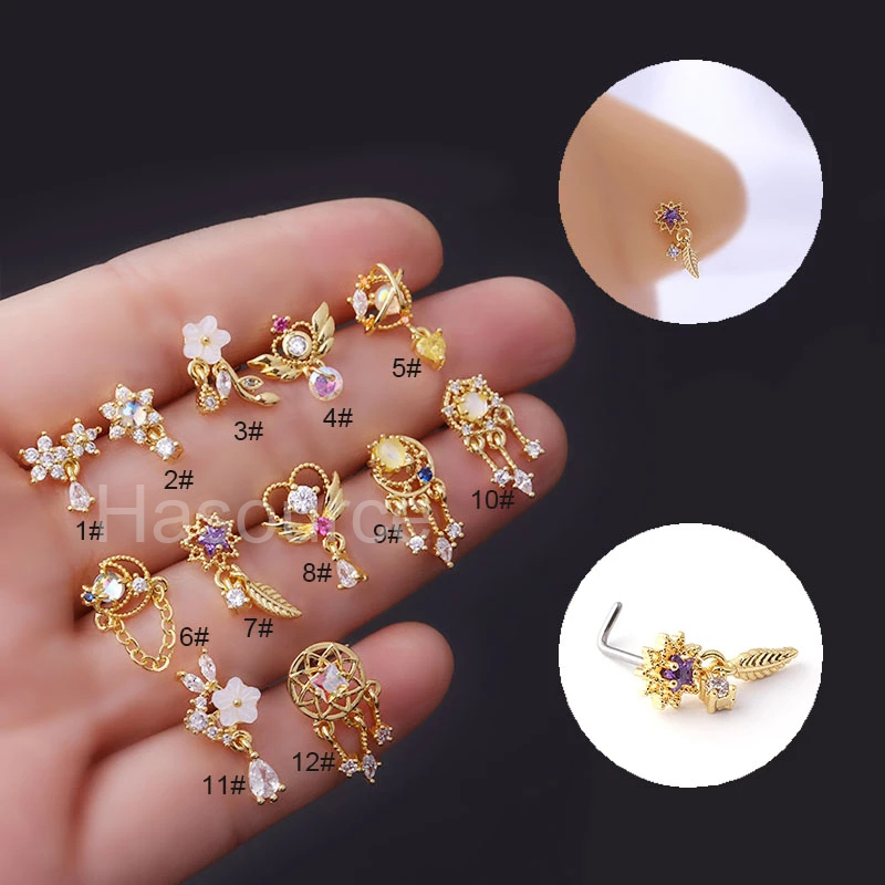 2022 New 1Pcs Fashion 316L Sur - Body Jewelry Indian recensione e prezzo