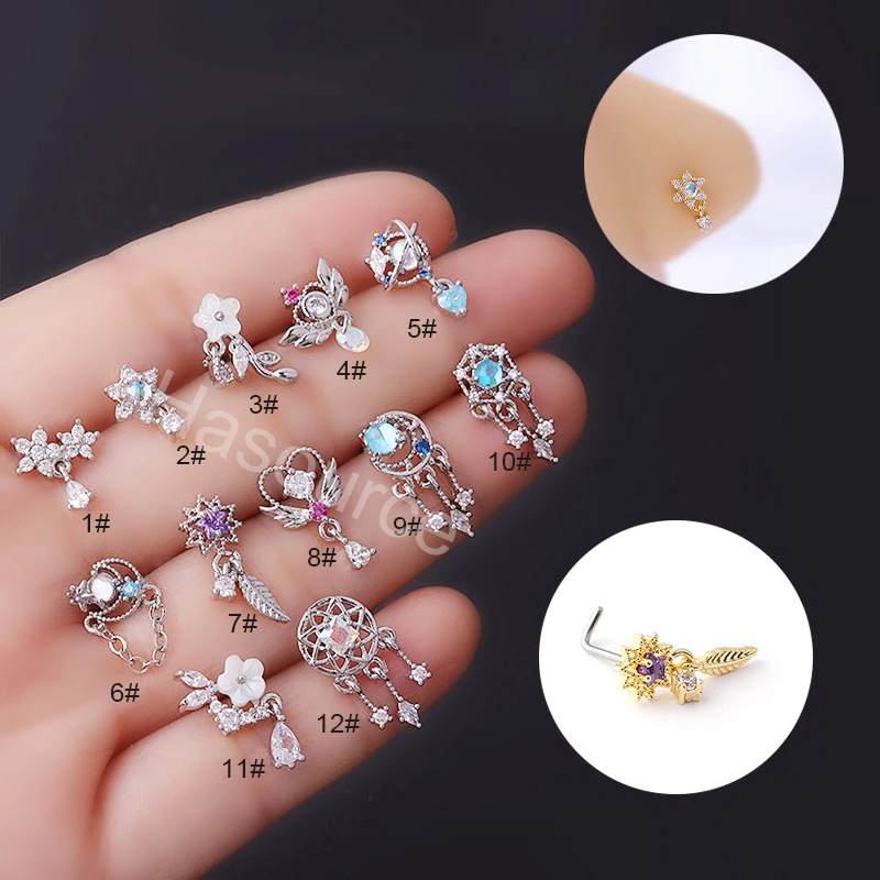 2022 New 1Pcs Fashion 316L Sur - Body Jewelry Indian recensione e prezzo