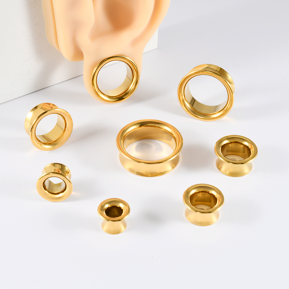 Stainless Steel Gold Black Sil - Body Jewelry Threadless recensione e prezzo