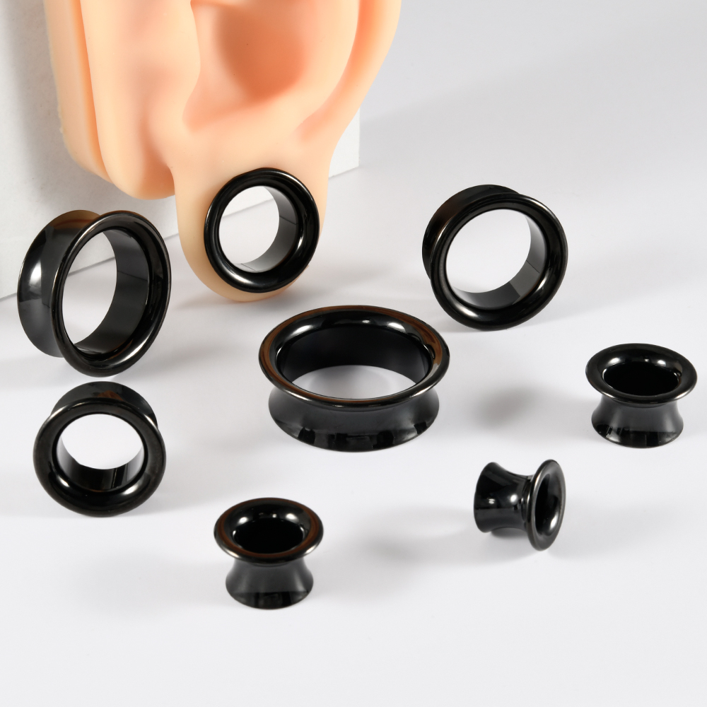 Stainless Steel Gold Black Sil - Body Jewelry Threadless recensione e prezzo