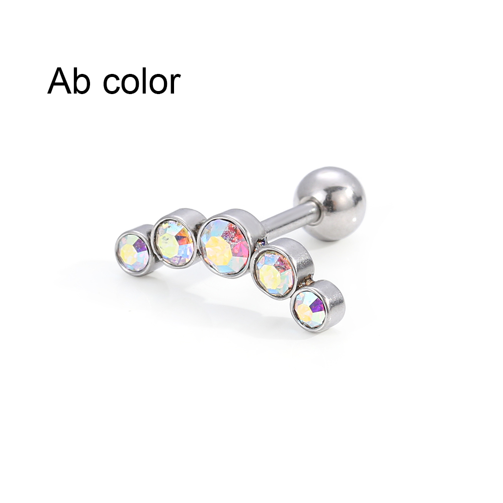 1Pcs Fashion 16G Crystal Gem O - Body Jewelry Ear Piercing recensione e prezzo