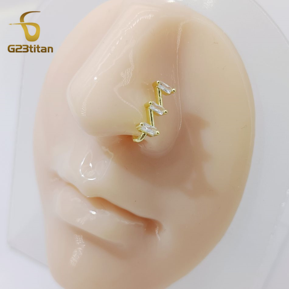 1pc Fake Nose Piercing Ring Wo - Body Jewelry Ear Piercing recensione e prezzo